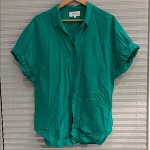 Xirena Teal Button-Up Shirt